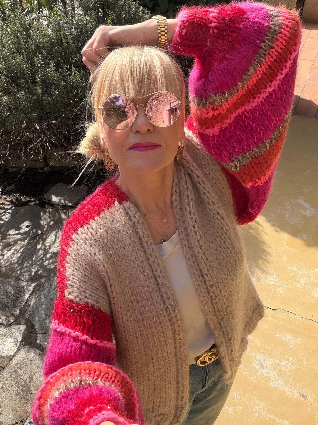 Cardigan Rose Sauvage