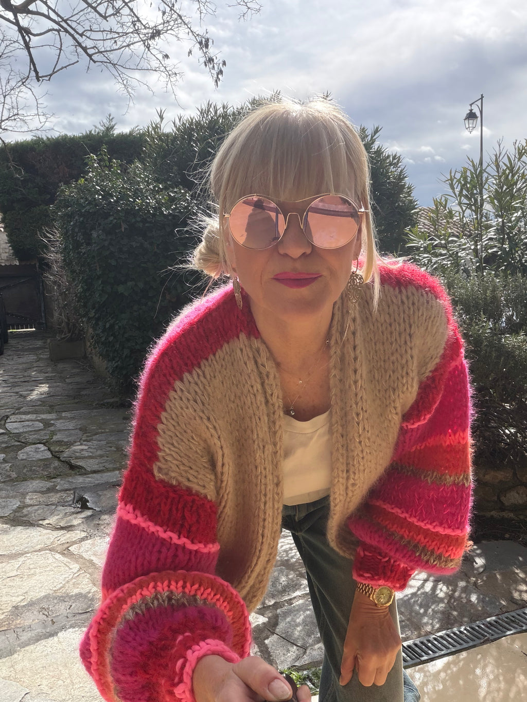 Cardigan Rose Sauvage