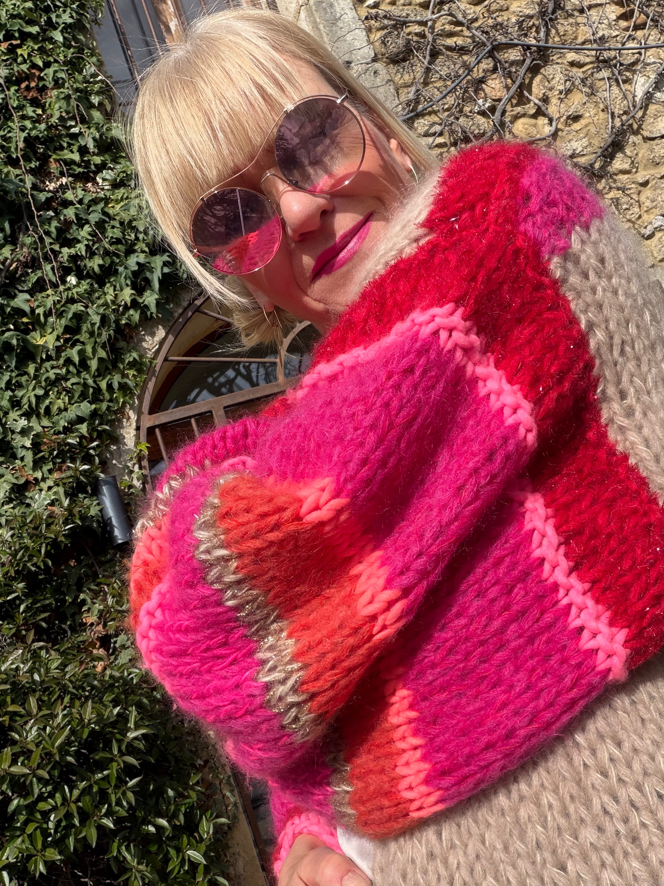 Cardigan Rose Sauvage