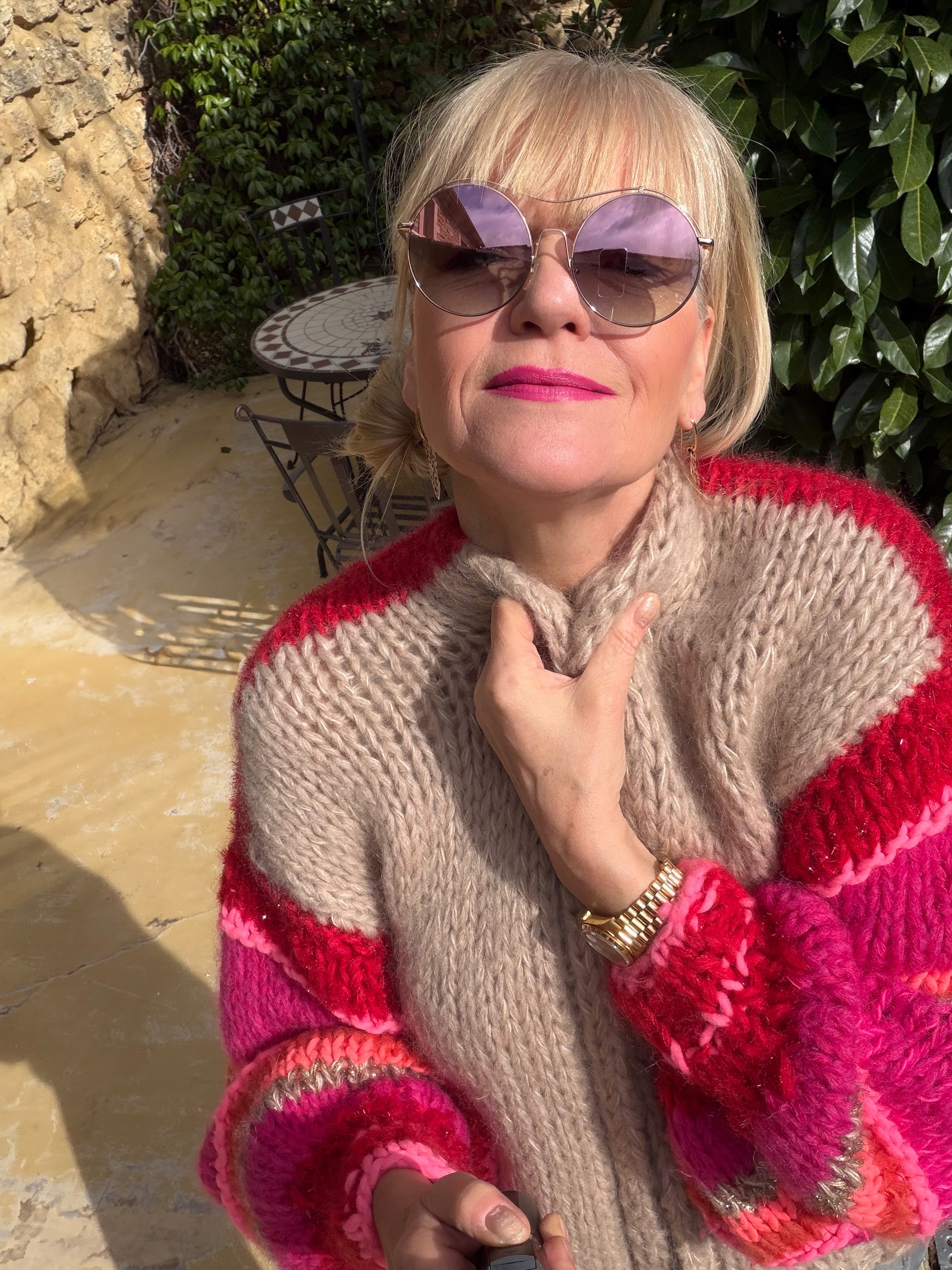 Cardigan Rose Sauvage