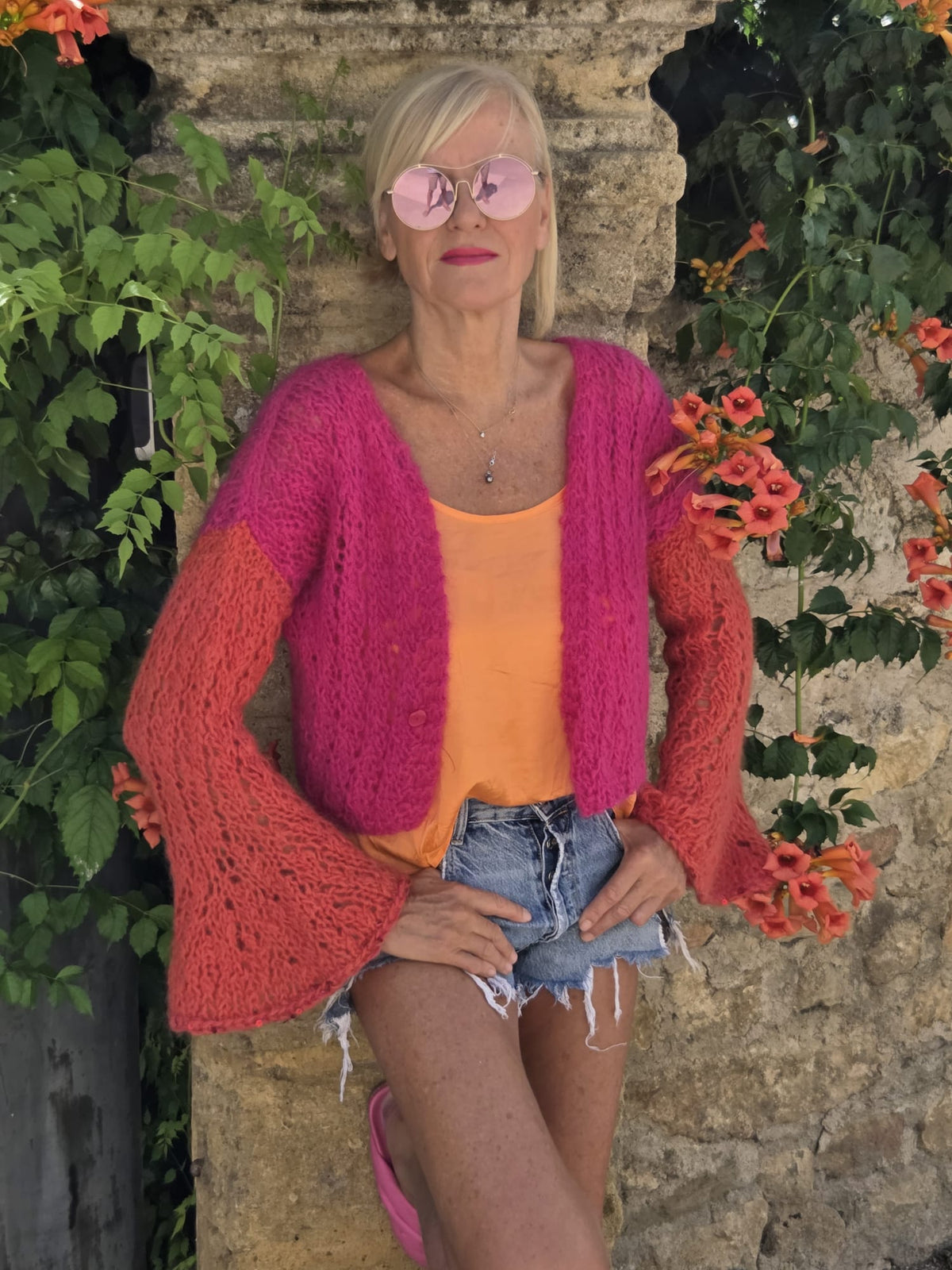 Cardigan Corail Sauvage